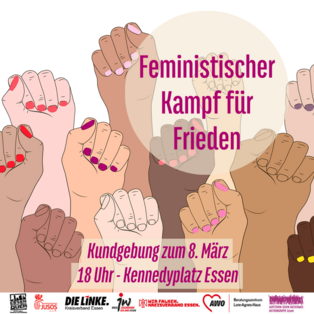 8. März 2022: Feministische Demo für den Frieden